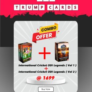 Cricket Legends Combo – Vol 1 & Vol 2 ODI Retired Players Cards (200 Cards) | Buy at ₹1699