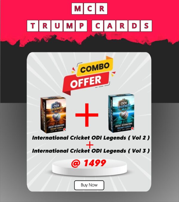 Cricket Legends Combo – Vol 2 & Vol 3 ODI Retired Players Cards (172 Cards) | Buy at ₹1499
